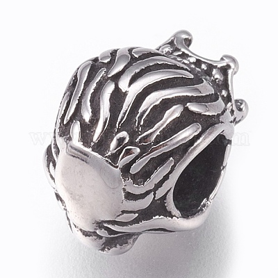 Европейские бусины из хирургической нержавеющей стали 316 STAS-O097-82AS-1