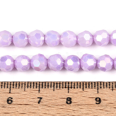 Антикоррозийные гальванические стеклянные бусины EGLA-T021-6mm-15-02-1