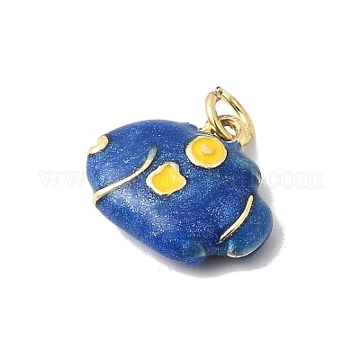 Латунь эмаль подвески&nbsp;KK-P343-03G-1