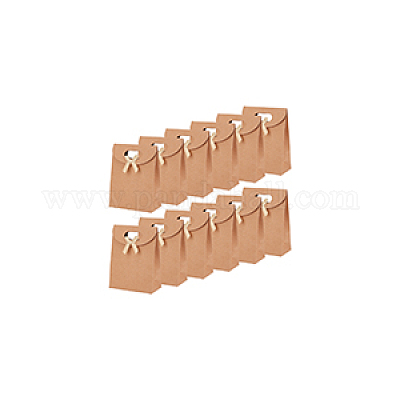 Прямоугольные подарочные пакеты из крафт-бумаги CON-WH0088-79-1