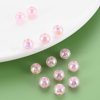 Прозрачных бусин акриловые треск MACR-S373-66-L04-1