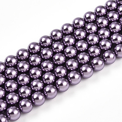 Выпечка из окрашенного перламутрового стекла жемчужные бусинки HY-N002-5mm-A14-1