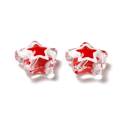 Стекло с эмалевыми бусинами LAMP-M011-01B-1