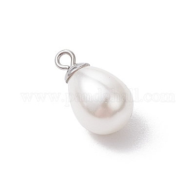 Подвески-слезинки из натурального культивированного пресноводного жемчуга PALLOY-JF03360-1