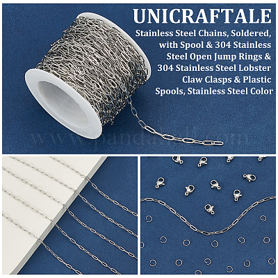 Цепи из хирургической нержавеющей стали 316L DIY-UN0006-35B-1