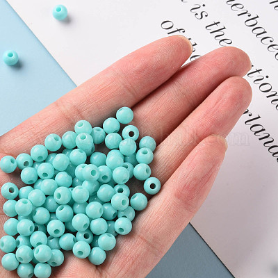 Непрозрачные акриловые бусины MACR-S370-C6mm-SS2107-1