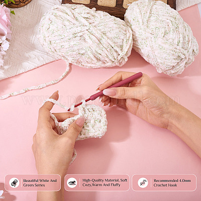 2 моток полиэфирной пряжи для вязания спицами и крючком OCOR-TA0003-10-1