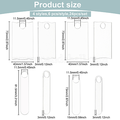 Акриловые заготовки DIY-WH0578-03-1