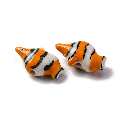 Фарфоровые бусины ручной работы PORC-R002-02B-1