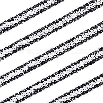 20 ярд блестящих полиэстеровых эластичных бусин с пайетками&nbsp;OCOR-CY0003-22A-1