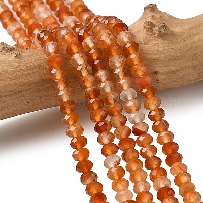 Натуральные полосатые агатовые бусы G-D344-A34-03-1