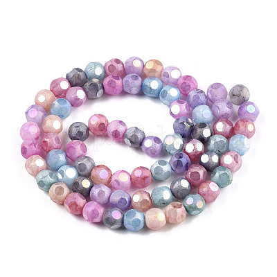 Непрозрачные бусины из матового стекла EGLA-N006-076-1