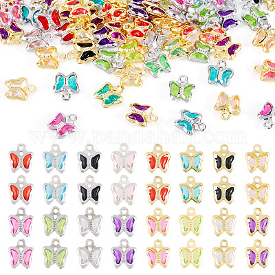 60шт 2 цвета стеклянные подвески KK-TA0001-99-1