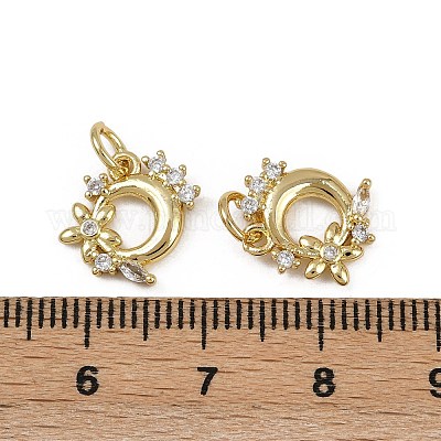 Латунные микро проложить кубического циркония подвески KK-Z120-07G-01-1