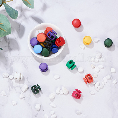 Пластиковые пружинные замки&nbsp;FIND-WH0039-01-M-1