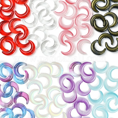 20 шт. градиентные цветные бусины ручной работы в технике лэмпворк LAMP-FS0001-18G-1