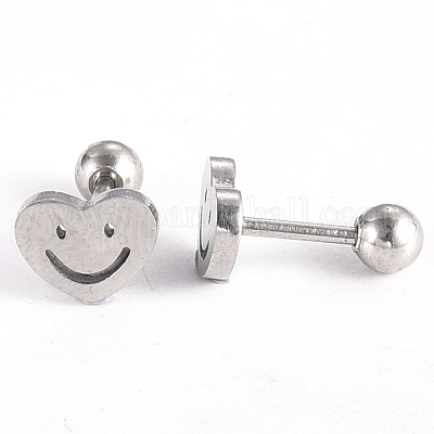 Серьги-штанги для хрящей из нержавеющей стали 201 EJEW-R147-25-1