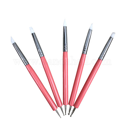 Силиконовые инструменты с двойной головкой для ногтей X-AJEW-L072-54B-1