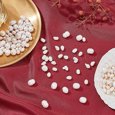 4 нити 2 стилей натуральных культивированных пресноводных жемчужных бусин PEAR-NB0001-64-1