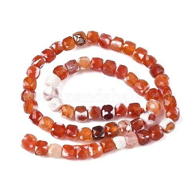 Природные пожары треск агат бисер нитей G-H078-C49-6mm-04-1