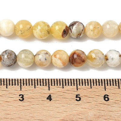 Природные желтые опал бусины пряди&nbsp;LS-G-I213-18-6mm-1