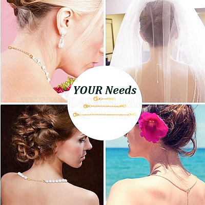 1 комплект s925 наборы удлинителей цепочек из стерлингового серебра DIY-GO0002-29G-1