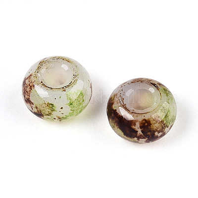 3/0 стеклянные бусины с краской для запекания GLAA-G118-02E-1