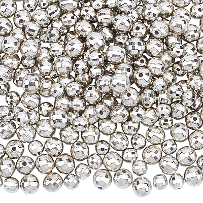 400шт 2 стиля пластиковые бусины ccb&nbsp;CCB-PA0001-16-1