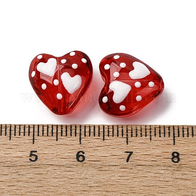 Стеклянные эмалевые бусины GLAA-Q125-01-1