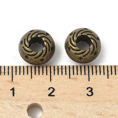 Европейские сплавочные бусины тибетского стиля  FIND-F012-02AB-1