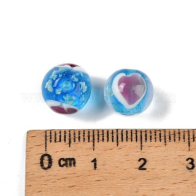 Бусины лэмпворк  LAMP-B030-01G-1