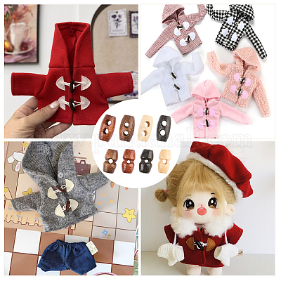 80 шт. 8 деревянные пуговицы BUTT-GF0004-03-1