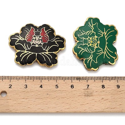 Бусины ручной работы перегородчатой CLB-Z001-07G-1