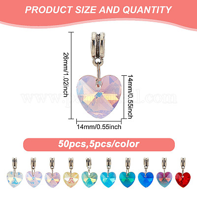 Подвески из гальванического стекла PALLOY-GO00007-1