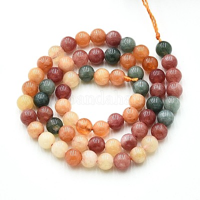 Природного кварца нитей бисера G-N355-6mm-18-1