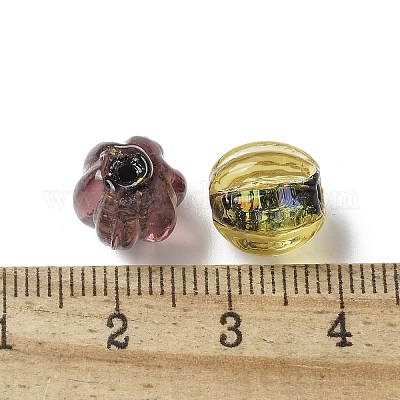 Handmade стеклянные бусины фольги LAMP-P068-03-1