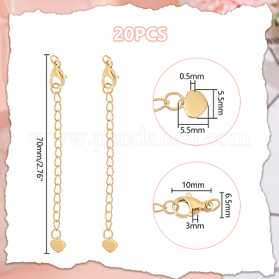 20 шт. удлинитель цепи из нержавеющей стали 304 STAS-UN0060-87G-1