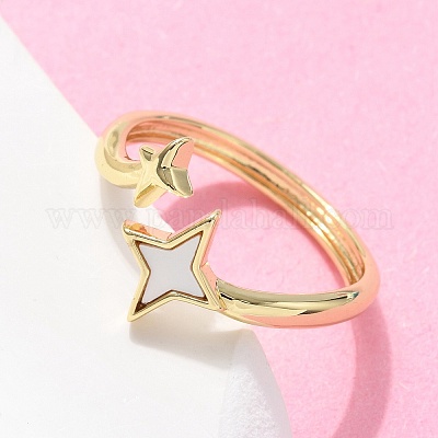 Кольца-манжеты из латуни для женщин RJEW-C126-13G-1