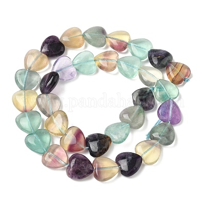 Природных красочные флюорита бисер нитей G-B022-06C-01-1