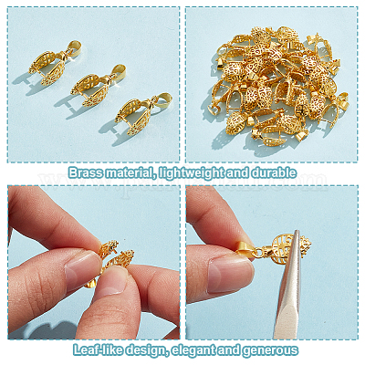 30 шт. латунные скобы для ледоруба KK-GO0002-14G-1