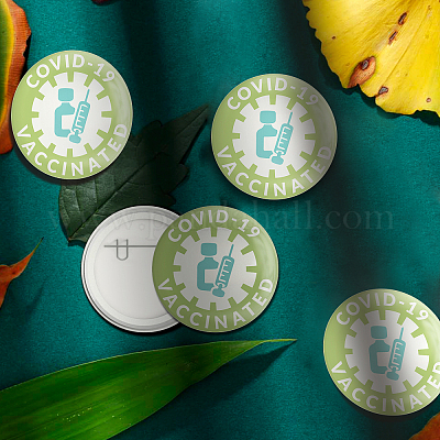 Брошь из белой жести JEWB-WH0012-001-1