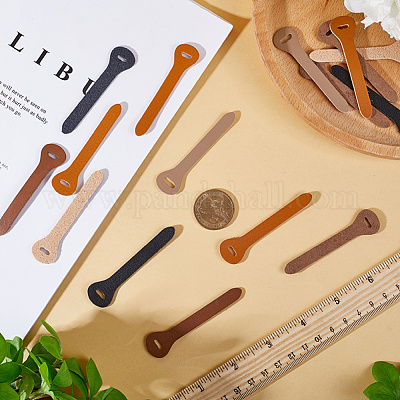 24 шт. головка для застежки-молнии из коровьей кожи PURS-GF0001-09D-1