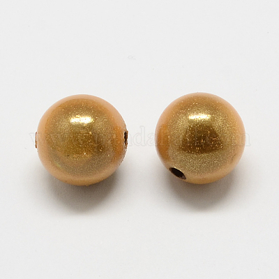 Лакированные бусины из акрила  MACR-Q154-10mm-M-1