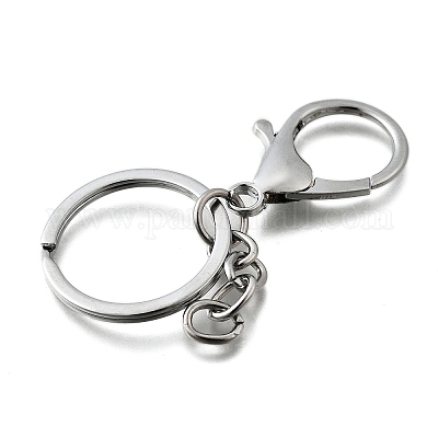 Застежки для брелков из сплава и железа FIND-Q003-02P-1