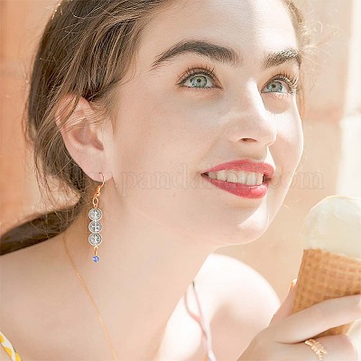 100 шт. плоские круглые бусины из сплава в тибетском стиле TIBEB-HY0001-08-1