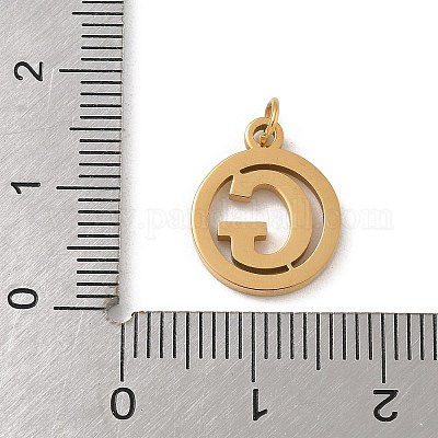 Подвески из нержавеющей стали 304 с соединительным кольцом STAS-R001-02G-G-1