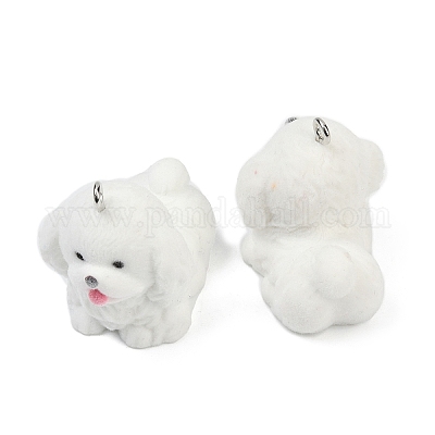 Кулоны из флокированной смолы FIND-A052-07G-1