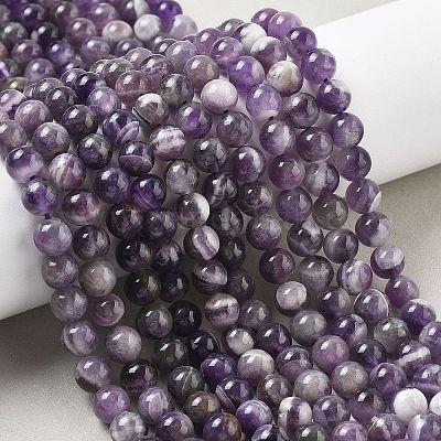 Природный аметист нитей бисера G-M445-8MM-01E-1