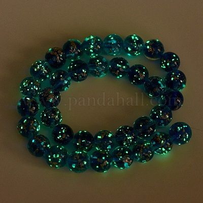 Ручной золотой песок бусины бисер нитей LAMP-P051-L07-12mm-1