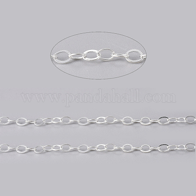 Латунные плоские овальные кабельные цепи X-CHC025Y-S-1